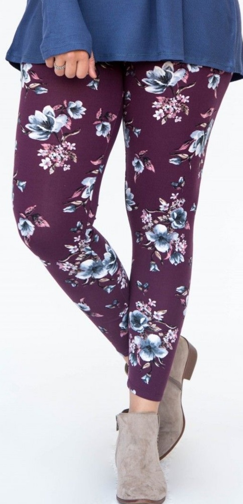 Plum Blossom.Leggings by Agnes & Dora